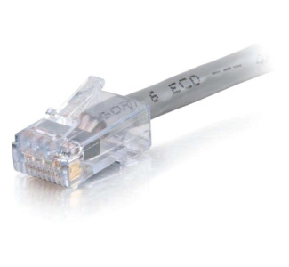 7ft Cat6 Non-Booted Network Patch Cable (Plenum-Rated) - Gray