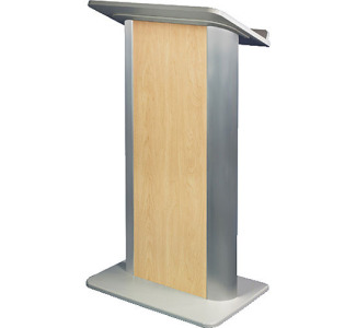  AmpliVox Sound Systems SN3110 Contemporary Color Panel Lectern (Hardrock Maple)