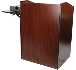  AmpliVox Sound Systems SN3235-MH Wireless Multimedia Presentation Podium (Mahogany)