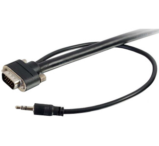 Cables 2 Go 6' Select VGA + 3.5mm Stereo Audio A/V Male / Male Cable