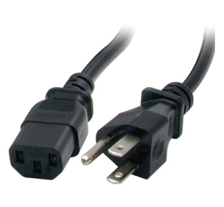 StarTech.com 25 ft Standard Computer Power Cord - NEMA5-15P to C13