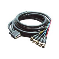 Kramer C-GM/5BF-1 MOLDED 15-PIN HD TO 5 BNC (MALE -FEMALE) BREAKOUT CABLE (1ft.)