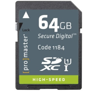 ProMaster High Speed SDXC 400X 64GB 