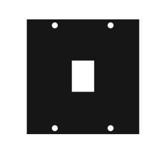 Middle Atlantic Products UCP Module, One Keystone Punchout