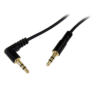 StarTech.com 6 ft Slim 3.5mm to Right Angle Stereo Audio Cable - M/M