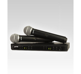 Shure BLX288/PG58-H9 Dual Handheld Wireless Mic System -2 Handheld Mics