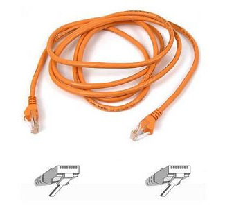 Belkin Cat5e Patch Cable - Orange - 25ft