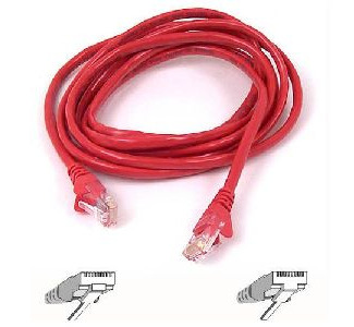 Belkin Cat5e Patch Cable - Red - 2ft