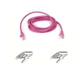 Belkin Cat5e Patch Cable - Pink - 7ft