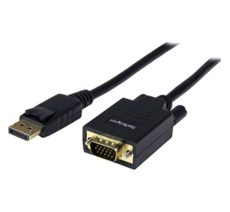 StarTech.com 6 ft DisplayPort to VGA Adapter Converter Cable - DP to VGA 1920x1200 - Black