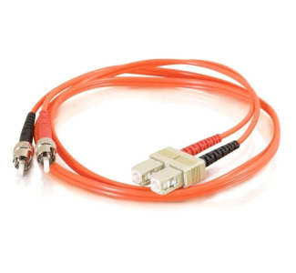 10m SC-ST 62.5/125 OM1 Duplex Multimode Fiber Optic Cable (TAA Compliant) - Orange