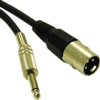 C2G 40033 1.5FT PRO-AUDIO XLR MALE TO 1/4IN MALE CABLE