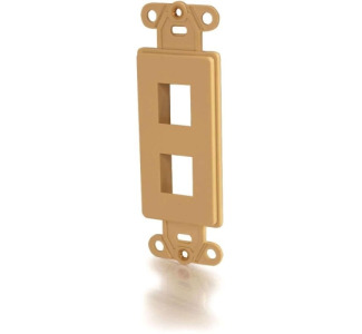 C2G Decora Style 2-Port Multimedia Keystone Insert - Ivory