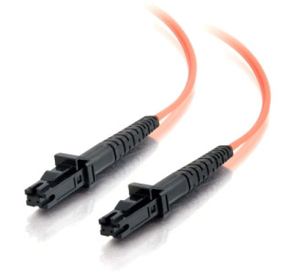 10m MTRJ-MTRJ 62.5/125 OM1 Duplex Multimode PVC Fiber Optic Cable - Orange