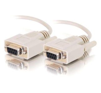 C2G 1ft DB9 F/F Cable - Beige