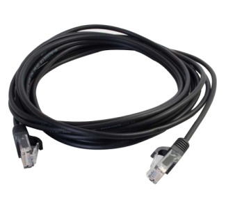 C2G 11ft Cat5e Snagless Unshielded (UTP) Slim Network Patch Cable - Black