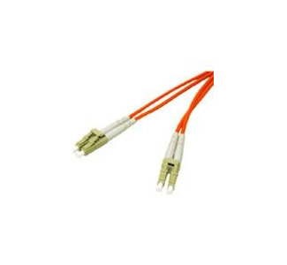 8m LC-LC 50/125 OM2 Duplex Multimode PVC Fiber Optic Cable - Orange