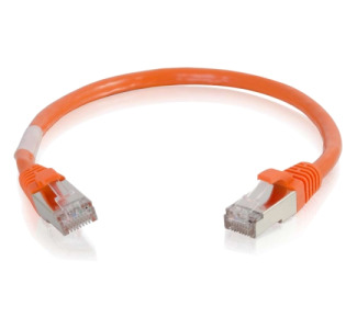 C2G 6in Cat6 Snagless Shielded (STP) Network Patch Cable - Orange