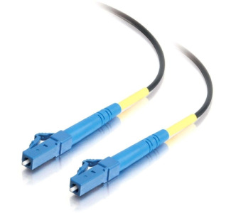 2m LC-LC 9/125 OS1 Simplex Singlemode PVC Fiber Optic Cable - Black