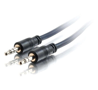 C2G 15ft Plenum-Rated 3.5mm Stereo Audio Cable with Low Profile Connectors