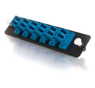 C2G Quiktron Q-Series 12-Strand LC Duplex Zirconia Insert SM, Blue LC Adapter Panel