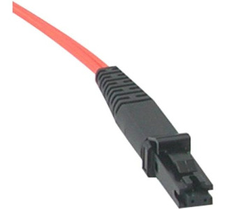 8m MTRJ-ST 62.5/125 OM1 Duplex Multimode PVC Fiber Optic Cable - Orange