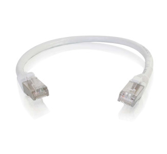 C2G 6in Cat6 Snagless Shielded (STP) Network Patch Cable - White