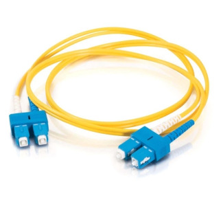 8m SC-SC 9/125 OS1 Duplex Singlemode PVC Fiber Optic Cable - Yellow