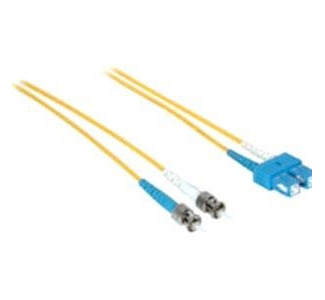 3m SC-ST 9/125 OS1 Duplex Singlemode PVC Fiber Optic Cable - Yellow