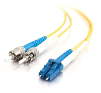 1m LC-ST 9/125 OS1 Duplex Singlemode Fiber Optic Cable (TAA Compliant) - Yellow