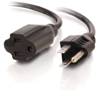 C2G 6ft 18 AWG Outlet Saver Power Extension Cord (NEMA 5-15P to NEMA 5-15R)