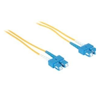 5m SC-SC 9/125 OS1 Duplex Singlemode PVC Fiber Optic Cable - Yellow