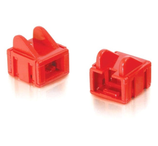 C2G RJ45 Patch Cord Boot - Red - 25pk