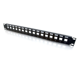 C2G 16-Port Blank Keystone/Multimedia Patch Panel