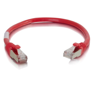 C2G 6in Cat6 Snagless Shielded (STP) Network Patch Cable - Red