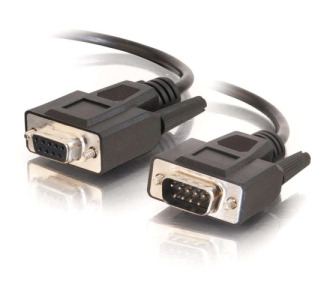 C2G 1ft DB9 M/F Extension Cable - Black