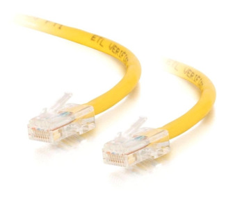 7ft Cat5e Non-Booted Crossover Unshielded (UTP) Network Patch Cable - Yellow