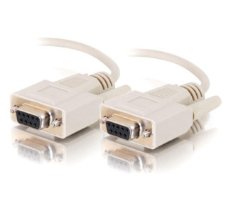 C2G 3ft DB9 F/F Cable - Beige
