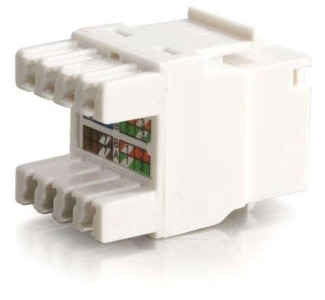 C2G Cat5E RJ45 UTP Keystone Jack - White