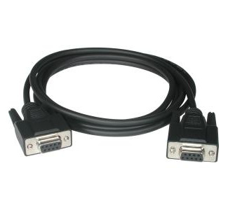 C2G 15ft DB9 F/F Null Modem Cable - Black