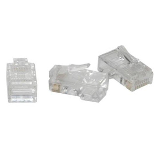 C2G RJ45 Cat5 8x8 Modular Plug for Flat Stranded Cable - 10pk