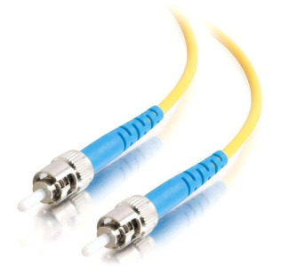 2m ST-ST 9/125 OS1 Simplex Singlemode Fiber Optic Cable (Plenum-Rated) - Yellow