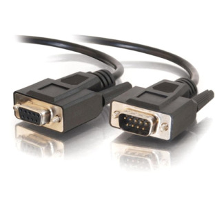 C2G 10ft DB9 M/F Extension Cable - Black