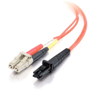 C2G 3m LC-MTRJ 62.5/125 OM1 Duplex Multimode PVC Fiber Optic Cable - Orange