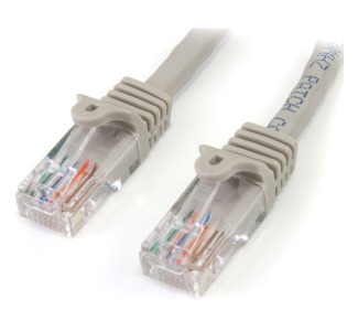 StarTech.com 100 ft Gray Snagless Cat5e UTP Patch Cable