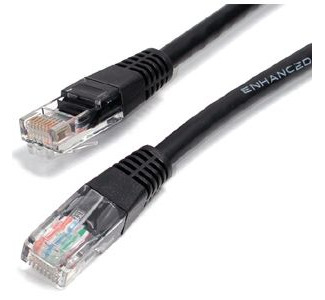 StarTech.com 3 ft Black Molded Cat5e UTP Patch Cable