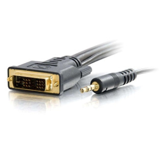 C2G 6ft Pro Series DVI-D + 3.5mm CL2 M/M Single Link Digital Video Cable