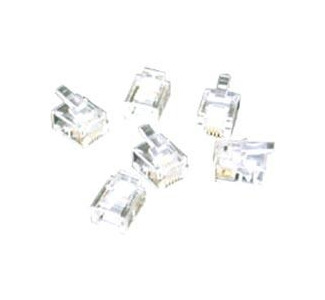 C2G RJ11 6x4 Modular Plug for Flat Stranded Cable - 100pk