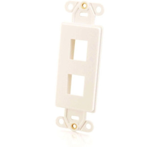 C2G Decora Style 2-Port Multimedia Keystone Insert - White