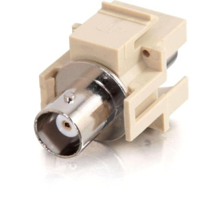 C2G Snap-In BNC F/F Keystone Insert Module - Ivory